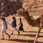 Jordanie camels & Bedouins