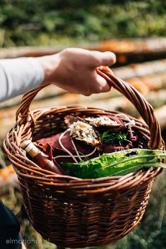 Mandje met ingredienten